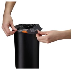 Матово черно стоманено кошче за боклук с педал 5 l EasyStore Luxe – Joseph Joseph