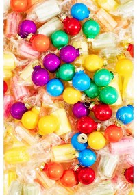 Стъклени коледни топки в комплект ръчна изработени 36 бр. ø 2 cm Rainbow Mini – Sass &amp; Belle