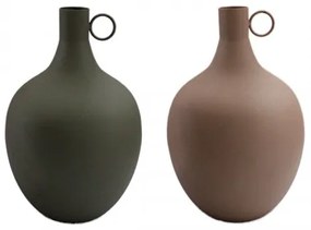 Ваза DKD Home Decor 23 x 23 x 38,5 cm Алуминий (2 броя)