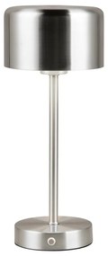 LED настолна лампа с възможност за димиране в сребристо (височина 30 cm) Jeff - Trio