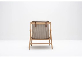 Фотьойл в сиво-натурален цвят Dedo - Gazzda