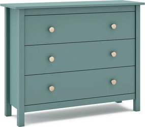 Нисък детски скрин от борова дървесина в цвят бензин 100x80 cm Max - Marckeric