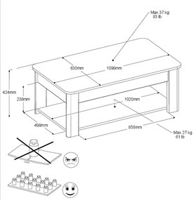 Масичка за кафе Portland