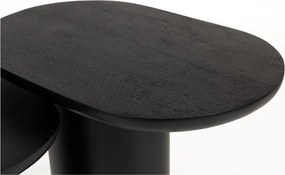 Странични масички в комплект 2 бр. с дъска от мангово дърво 37x56 cm Bela – White Label