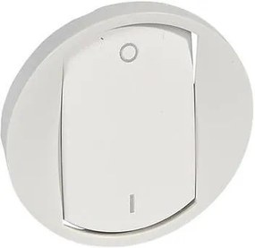 Legrand Лицев панел за двуполюсен ключ цвят бял Celiane  - 068021