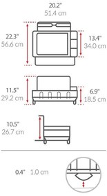 Тава за оттичане от неръждаема стомана - simplehuman