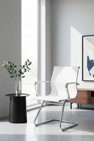 Рецепционен стол Cygon-Бял