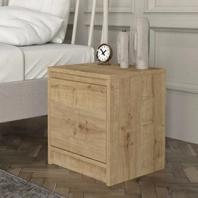 Нощно шкафче от меламин Conve в цвят сапфирен дъб 40x35x45см.