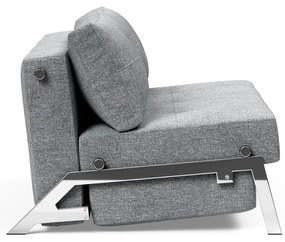 Сив разтегателен диван Chrome Twist Granite, 100 x 154 cm Cubed - Innovation