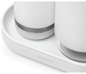 Комплект 2 бр дозатори Brabantia SinkStyle 1008505, Подходящи за препарати за ръце и съдове, 200 мл, Минерализирано покритие, Бял