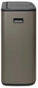 Сиво стоманено кошче за боклук, отваряне с докосване 60 l Bo Touch Bin – Brabantia