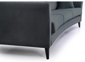 Сив кадифен диван 237 см Eden - Scandic