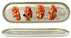Horecano - Порцеланово плато овал 30x10x2см-IVY/WHITE- (ZA0066-12-wm-IY/WH)