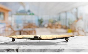 Метален декоративен поднос 11x38 cm Foglia - Mauro Ferretti