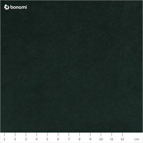 Зелен кадифен ъглов разтегателен диван , ляв ъгъл Santo - Milo Casa