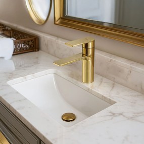 Смесител за мивка REA Storm Gold Low