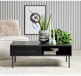 Черна масичка за кафе 60x110 cm Pensacola – Unique Furniture