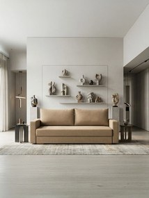 Диван Kleio Триместен-215φ 80β εκ.-Sand