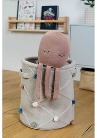 Светлокафява текстилна детска кошница за играчки ø 30x35 cm Taupe – Kindsgut