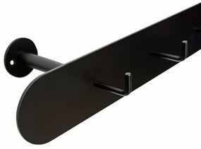 Черна метална стенна закачалка Hack – Hübsch