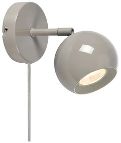 Сиво-бежова стенна лампа за контакт Pop – Markslöjd