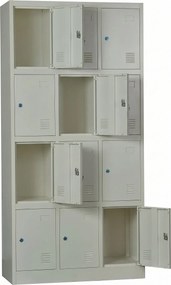 Гардероб Метален шкаф-90 х 40 х 185 12 места