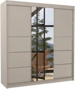 Гардероб Varus 200 Sliding-сиво-бежово