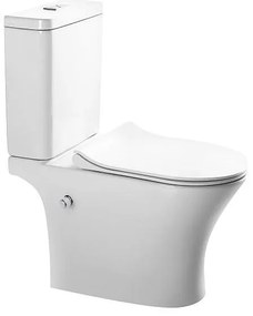 Моноблок 7937S BIDET NEW, Inter Ceramic, вградено биде, седалка и капак, порцелан, бял, 81x65x37см