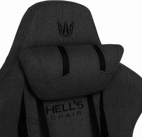 Ергономичен геймърски стол HC-1013 - черно покритие от висококачествен плат