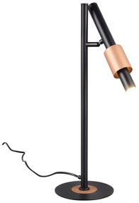 LED настолна лампа в черен и бронзов цвят (височина 50 cm) Ikaris – Trio Select