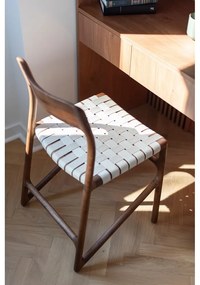 Трапезен стол в кафяв и кремав цвят Fawn – Gazzda