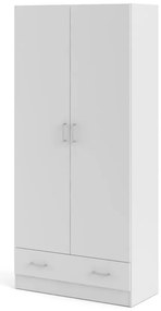 Бял гардероб 79x170 cm Space – Tvilum