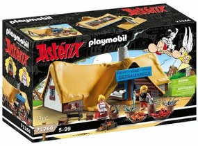 Playset Playmobil Astérix: Ordralfabetix Hut 71266 73 Части