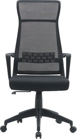 Черен тапициран офис стол Hoboken – Yes Everyday