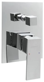 Вградена душ батерия в лъскаво-сребрист цвят (2 изхода) Latus – Sapho