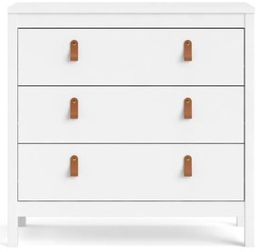 Бял нисък скрин 82x80 cm Madrid – Tvilum