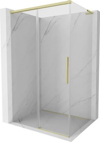 Mexen Rox L плъзгаща се душ кабина 120 x 90 cm, прозрачна, златиста матирана - 8C2L-120-090-55-00