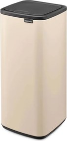Кош за боклук Brabantia Bo Touch 1010125, 30 л, Плавно и безшумно отваряне, Голям отвор, Бежов