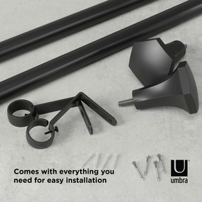 Стоманен разтегателен корниз 92 - 183 cm Sita - Umbra