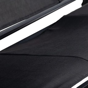 Градинска люлка за 3 лица с регулируем сенник