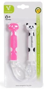 Cangaroo  -  Силиконови лъжици Baby Panda F1607 розов