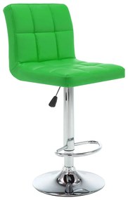 323642 vidaXL Бар табуретки, 2 бр, зелени, изкуствена кожа