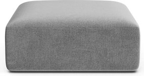 Светлосива кадифена табуретка Campi – Cosmopolitan Design