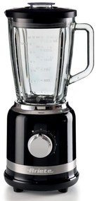 Блендер Ariete MODERNA 0585/02, 1000W, 4 ножа, 1.5 л, 4 скорости+пулс, Стъклена кана, Черен
