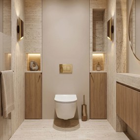 Комплект Структура за Вграждане за WC Slim 024N с Бутон J Gold
