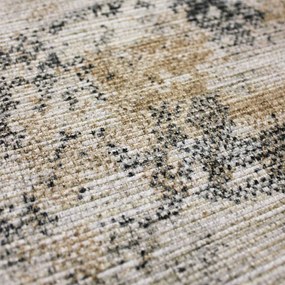 Сиво-бежов килим подходящ за пране 190x290 cm Lila Abstract – Flair Rugs