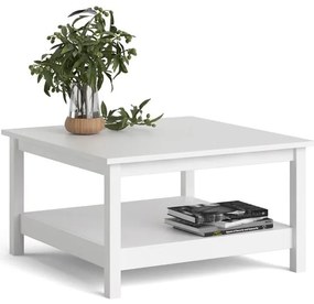 Бяла масичка за кафе 81x81 cm Madrid - Tvilum