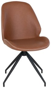 Кафяви трапезни столове в цвят коняк в комплект от 2 броя Monte - House Nordic