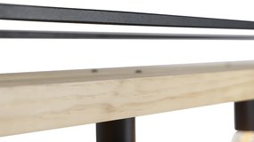 Интелигентна висяща лампа черна с дърво 4-светлина с WiFi G95 - Shelf