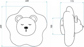 СТЕННА ЛАМПА LED G181-W WHITE BEAR